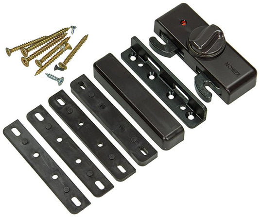 Yale 1019092 - vensteroplegslot, bruin | 5 stuks