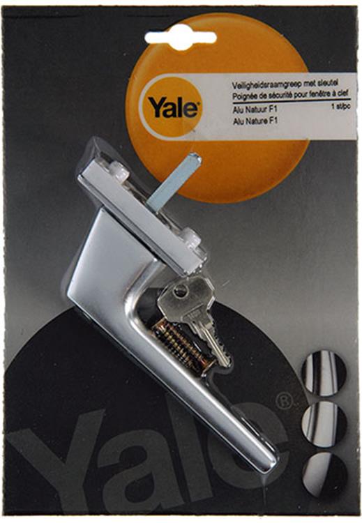 Afbeelding laden in galerijviewer, Yale 1019098 - 1 raamgreep met sleutel f1 | 5 stuks
