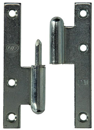 Yale 1019135 - 3 stalen paumellen verzinkt links 110x60mm | 5 stuks