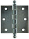 Yale 1019137 - 3 bolknopscharnieren verzinkt 76x76mm | 2 stuks