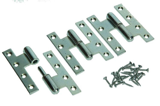 Yale 1019150 - 3 zware paumel.verz.rechte hoek rechts 110x80mm | 2 stuks