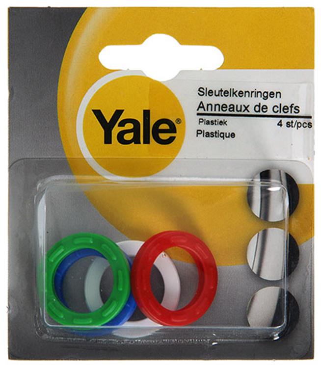 Afbeelding laden in galerijviewer, Yale 1019215 - 4 sleutelkenringen plastiek div. kleuren | 10 stuks
