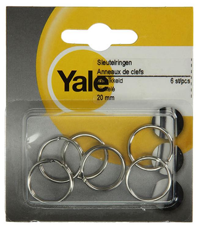 Afbeelding laden in galerijviewer, Yale 1019217 - 6 sleutelringen 20mm | 10 stuks
