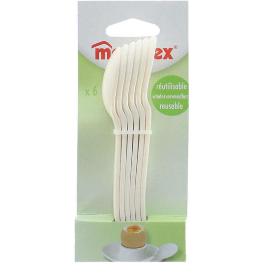 Metaltex eierlepels kunststof set a 6st