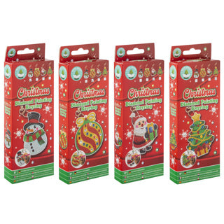 Load image into Gallery viewer, Maak je eigen Diamond Painting Sleutelhanger Kerst
