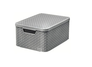 Curver style serie - opbergbox met deksel - 18l - lichtgrijs