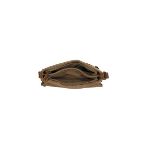 Beagles brunete schoudertas 23x27x7cm taupe