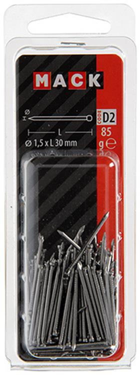 Afbeelding laden in galerijviewer, Mack 1017131 - fijne nagel ronde kop 85 gr 1,5 x 30 mm | 5 stuks
