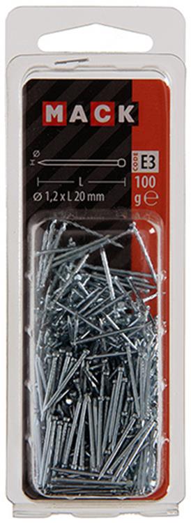 ギャラリービューアに画像をロードする, Mack 1017156 - nagel ronde kop staal verzinkt100 gr 1,2 x 20 mm | 5 stuks
