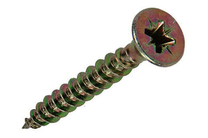 Mack 1017254 - spaanplaatschroef vz kop geelverz.13 st 5,0 x 35 mm | 10 stuks