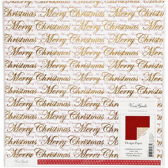 Https: www.cchobby.nl design-papier-merry-christmas-en-stippen-vel-30-5x30-5-cm-180-gr-goud-3-vel-1-doos