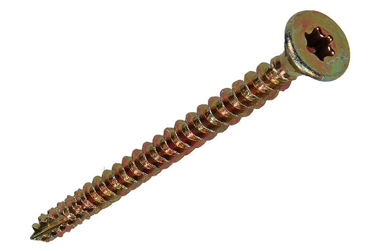 Afbeelding laden in galerijviewer, Mack 1017314 - spaanplschr.vzkop-zelfb. geelverz. 8 st 5,0 x 60 mm | 10 stuks
