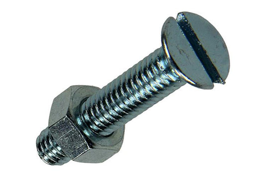 Mack 1017510 - metaalschroef verz. kop + moer verz. 8 st m6 x 30 mm | 10 stuks
