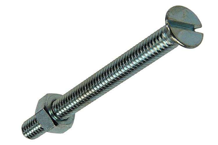 Afbeelding laden in galerijviewer, Mack 1017513 - metaalschroef verz. kop + moer verz. 5 st m6 x 60 mm | 10 stuks
