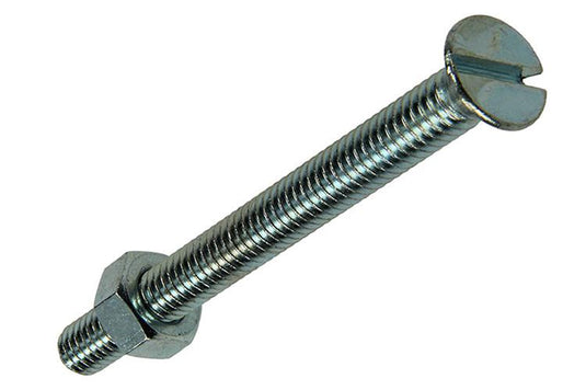 Mack 1017513 - metaalschroef verz. kop + moer verz. 5 st m6 x 60 mm | 10 stuks