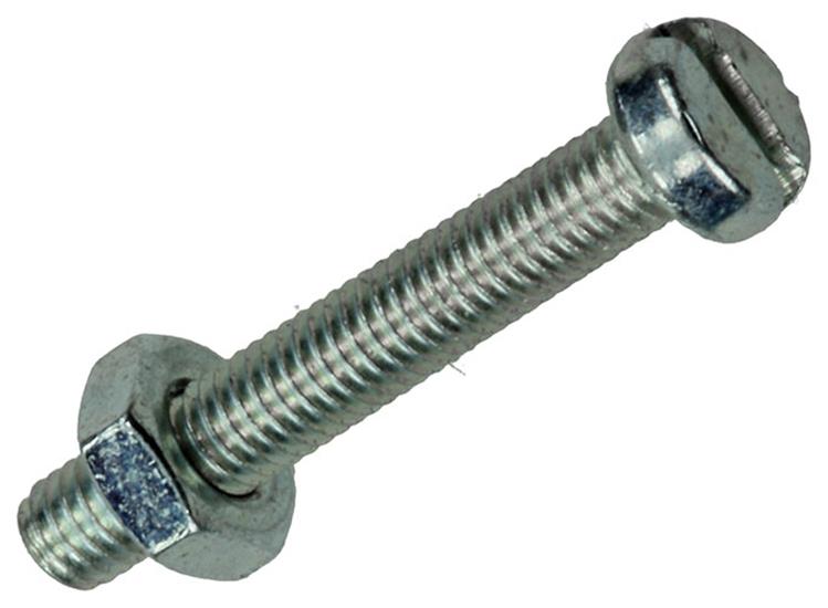 Afbeelding laden in galerijviewer, Mack 1017516 - metaalschroef cyl. kop + moer verz. 24 st m3 x 20 mm | 10 stuks

