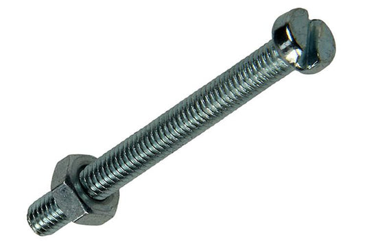 Mack 1017521 - metaalschroef cyl. kop + moer verz. 12 st m4 x 40 mm | 10 stuks