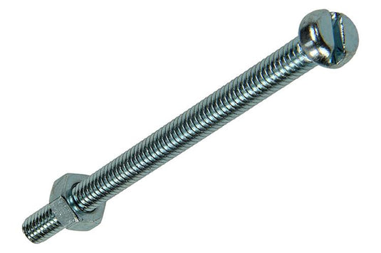 Mack 1017522 - metaalschroef cyl. kop + moer verz. 9 st m4 x 50 mm | 10 stuks