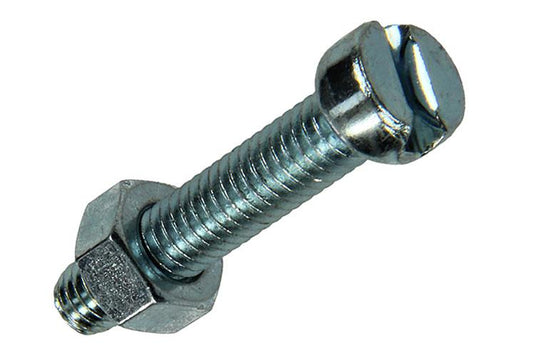 Mack 1017533 - metaalschroef cyl. kop + moer verz. 8 st m6 x 30 mm | 10 stuks