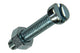 Mack 1017533 - metaalschroef cyl. kop + moer verz. 8 st m6 x 30 mm | 10 stuks