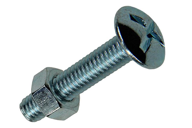 Afbeelding laden in galerijviewer, Mack 1017553 - kachelbout + moer staal verzinkt 8 st m6 x 30 mm | 5 stuks
