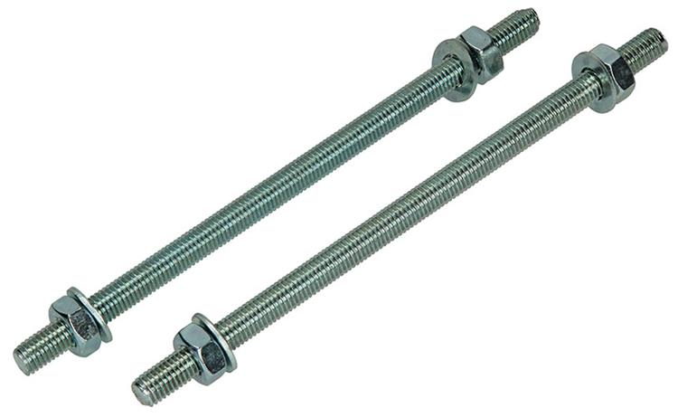 Afbeelding laden in galerijviewer, Mack 1017664 - draadeinde + sluitring + moer verz. 2st m10 x 200 mm | 5 stuks
