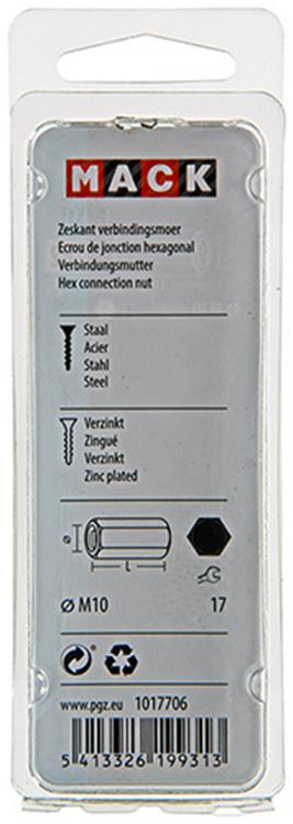 Chargez l'image dans la visionneuse de la galerie, Mack 1017706 - zeskant verbindingsmoer verzinkt 2 st m10 | 5 stuks

