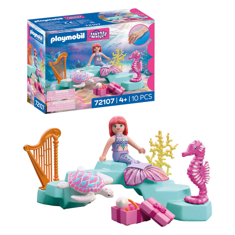 Afbeelding laden in galerijviewer, Playmobil fantasy magic zeemeermin met geschenk - 72107
