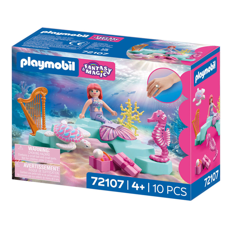 Afbeelding laden in galerijviewer, Playmobil fantasy magic zeemeermin met geschenk - 72107
