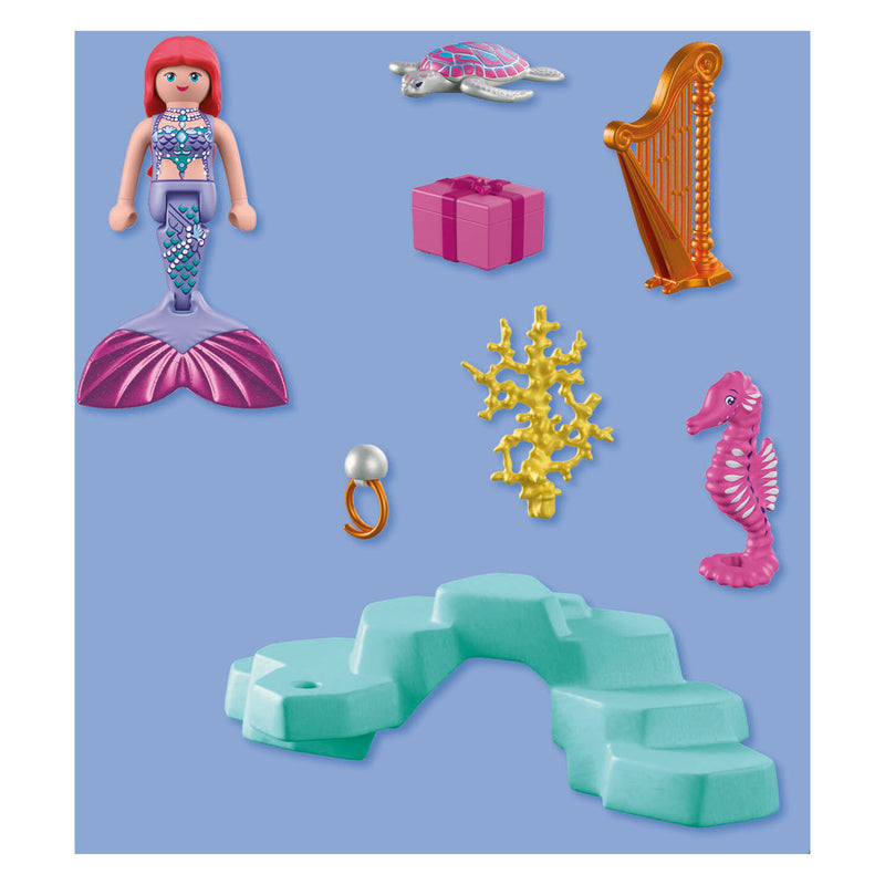 Afbeelding laden in galerijviewer, Playmobil fantasy magic zeemeermin met geschenk - 72107
