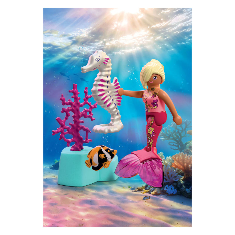 Afbeelding laden in galerijviewer, Playmobil fantasy magic zeemeermin met zeepaardje - 72109
