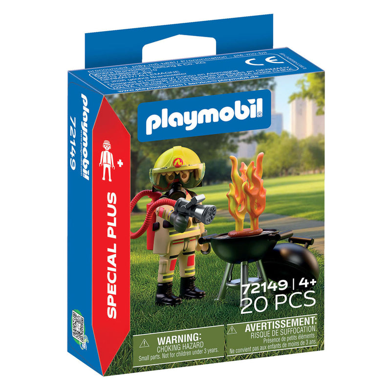 Afbeelding laden in galerijviewer, Playmobil specials brandweerman met brandhaard - 72149
