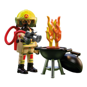 Playmobil specials brandweerman met brandhaard - 72149