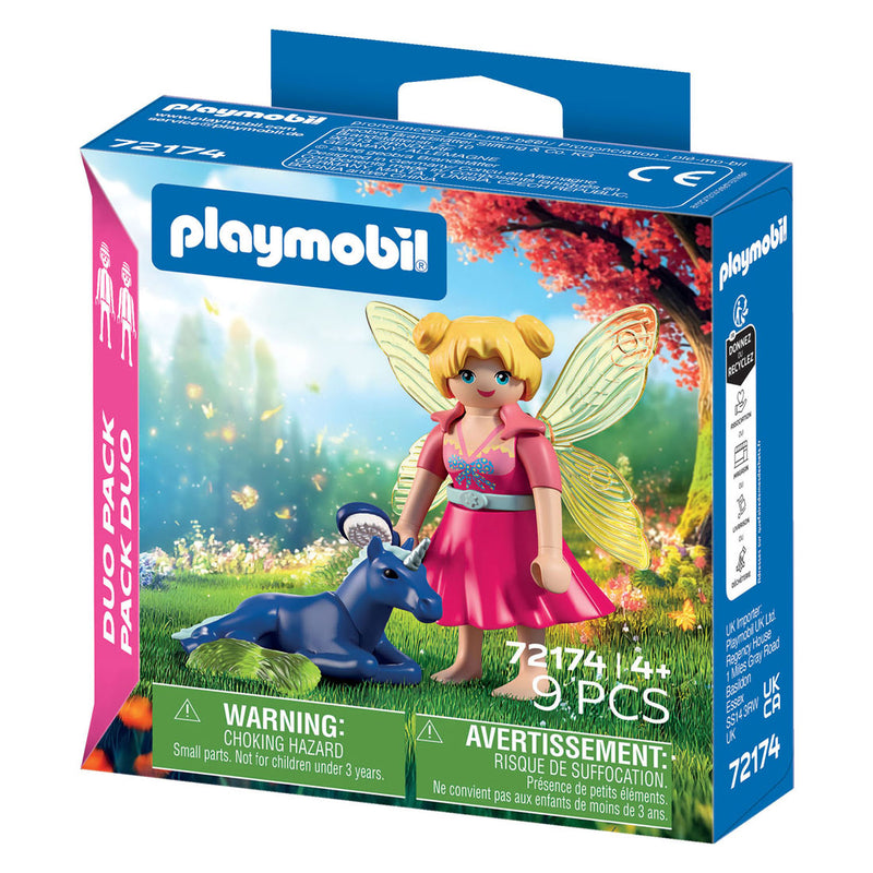 Afbeelding laden in galerijviewer, Playmobil duopack fee met eenhoornveulen - 72174
