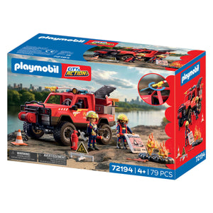 Playmobil city action brandweerpick-up - 72194