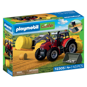 Playmobil country grote tractor met hooibalen - 72305