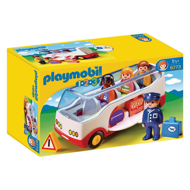 Load image into Gallery viewer, Playmobil 1.2.3. Autobus 6773
