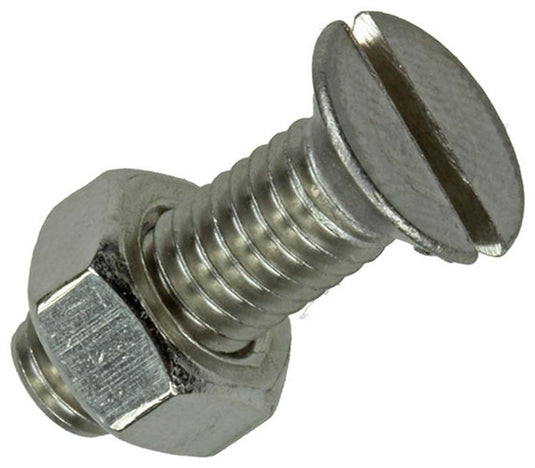Mack 1019814 - metaalschroef verz. kop + moer rvs 5 st m6x20 | 10 stuks