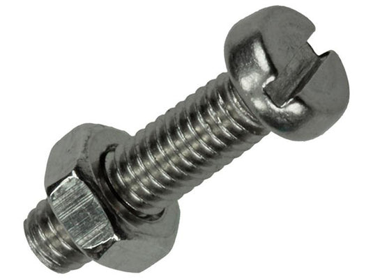 Mack 1019819 - metaalschroef cyl. kop + moer rvs 12 st m4x16 | 10 stuks