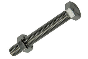 Mack 1019847 - tapbout + moer roestvrijstaal 2 st m8x60 | 10 stuks