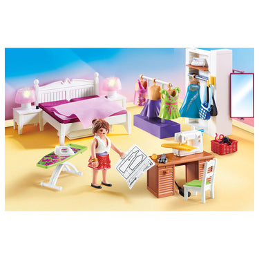 Playmobil dollhouse slaapkamer met mode ontwerphoek - 70208