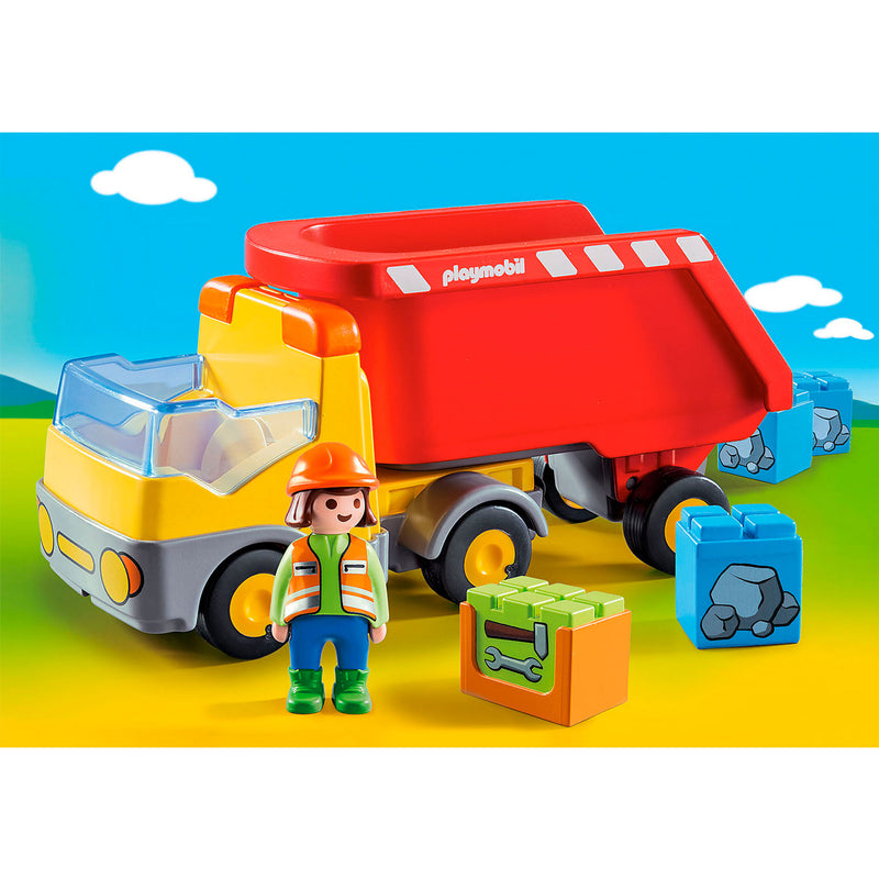 Load image into Gallery viewer, Playmobil 1.2.3. Kiepwagen 70126

