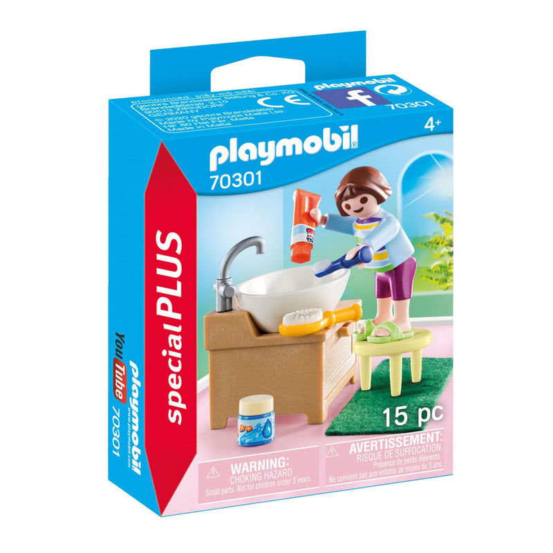 Load image into Gallery viewer, Playmobil 70301 Meisje aan Wastafel
