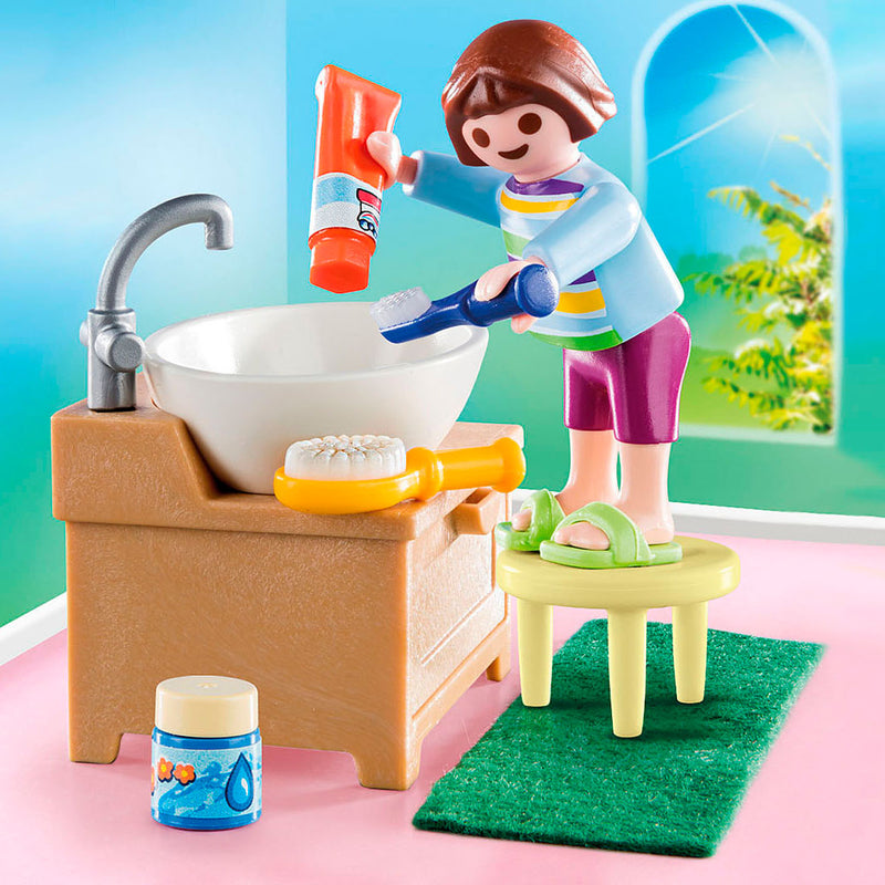 Load image into Gallery viewer, Playmobil 70301 Meisje aan Wastafel
