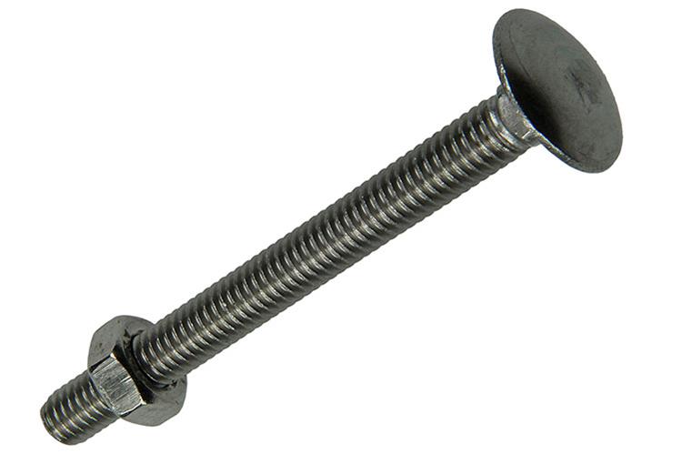 Afbeelding laden in galerijviewer, Mack 1019910 - houtbout + moer roestvrijstaal 2 st m6 x 60 mm | 10 stuks
