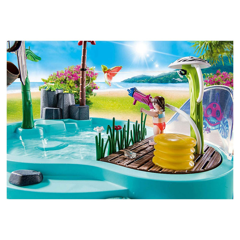 Load image into Gallery viewer, Playmobil Family Fun Zwembad met Watersplash 70610
