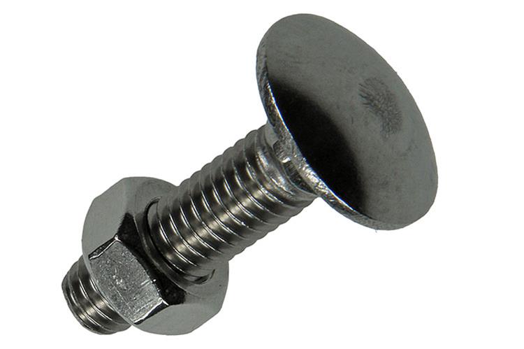 Afbeelding laden in galerijviewer, Mack 1019914 - houtbout + moer roestvrijstaal 5 st m8 x 30 mm | 5 stuks
