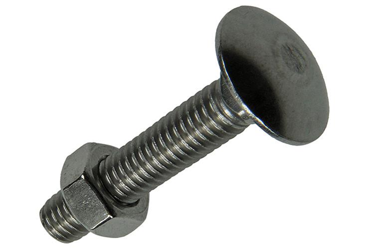 Afbeelding laden in galerijviewer, Mack 1019915 - houtbout + moer roestvrijstaal 4 st m8 x 40 mm | 5 stuks
