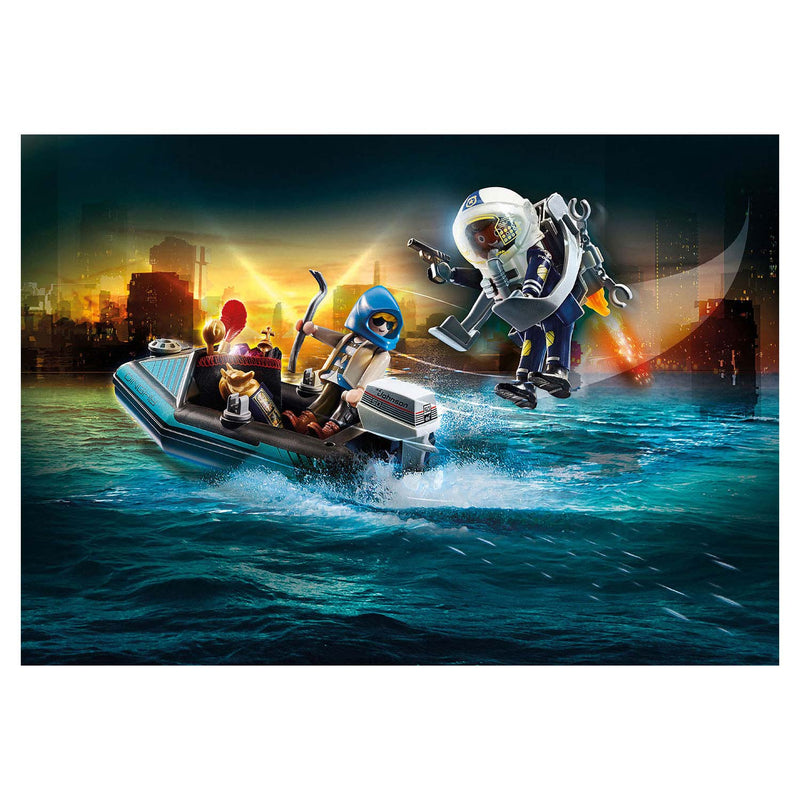 Load image into Gallery viewer, Playmobil City Action Politiejetpack Arrestatie van de Kunstdief 70782
