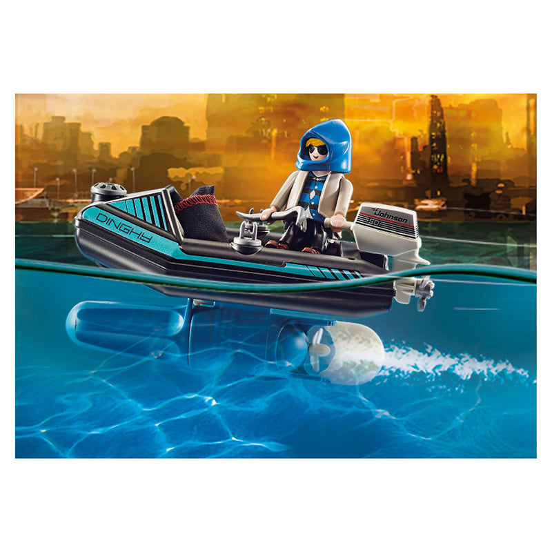 Load image into Gallery viewer, Playmobil City Action Politiejetpack Arrestatie van de Kunstdief 70782
